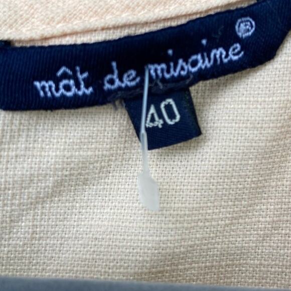 Mat De Misaine Womens Size 40 (Large) V Neck Back Zip Sleeveless A Line Dress - Picture 5 of 6